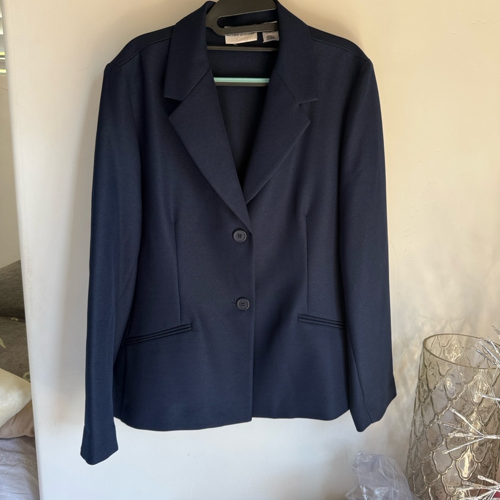 Alfred Dunner Navy Blue Blazer